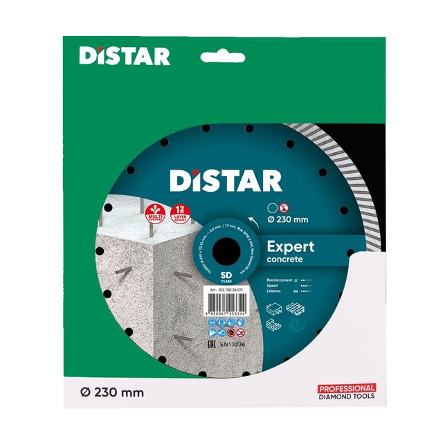 Круг алмазный DISTAR Turbo Expert 230x2,6x12x22,23 (10215026011), фото , изображение 3 | SNABZHENIE.com.ua Круг алмазный DISTAR Turbo Expert 230x2,6x12x22,23 (10215026011), фото , изображение 3 | SNABZHENIE.com.ua