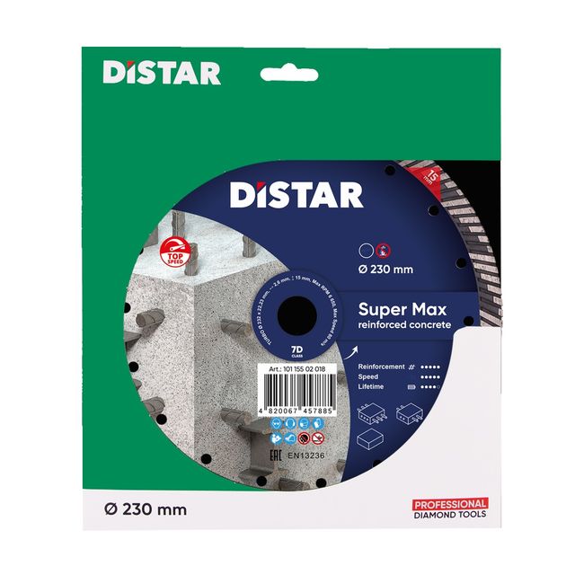 Круг алмазный DISTAR Turbo Super Max 232 x 2,6 x 15 x 22,23, фото , изображение 6 | SNABZHENIE.com.ua Круг алмазный DISTAR Turbo Super Max 232 x 2,6 x 15 x 22,23, фото , изображение 6 | SNABZHENIE.com.ua
