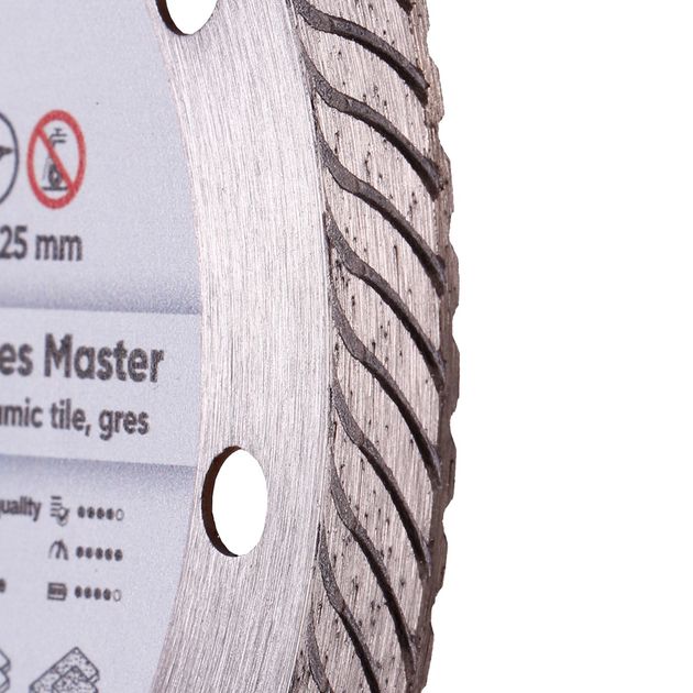 Круг алмазний відрізний DISTAR Gres Master 125 x 2,2 x 8 x 22,23 (1A1R), фото , зображення 5 | SNABZHENIE.com.ua Круг алмазний відрізний DISTAR Gres Master 125 x 2,2 x 8 x 22,23 (1A1R), фото , зображення 5 | SNABZHENIE.com.ua