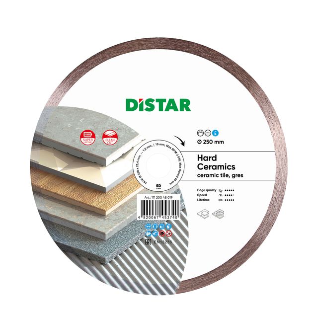 Круг алмазный отрезной DISTAR Hard Ceramics 250 x 1,6/1,2 мм (11120048019), фото  | SNABZHENIE.com.ua