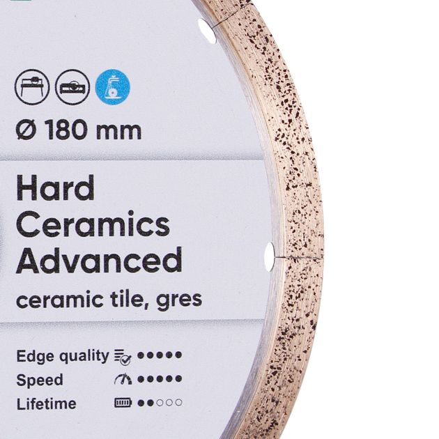 Круг алмазный DISTAR 180x1,4x8,5 Hard Ceramics Advanced, фото , изображение 5 | SNABZHENIE.com.ua Круг алмазный DISTAR 180x1,4x8,5 Hard Ceramics Advanced, фото , изображение 5 | SNABZHENIE.com.ua