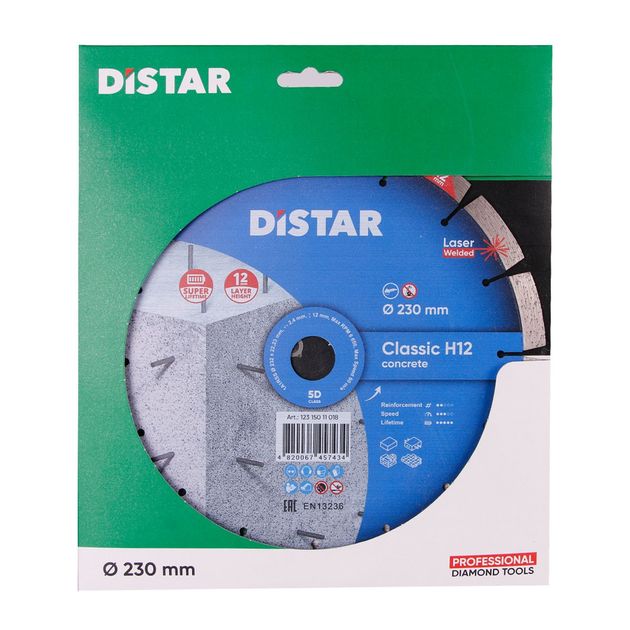 Алмазный отрезной круг DISTAR Classic H12 232 x 2,4/1,6 x 22,23, фото , изображение 9 | SNABZHENIE.com.ua