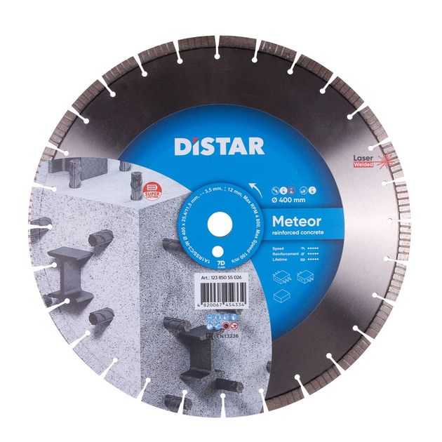 Диск алмазний відрізний сегментний DISTAR Meteor 400 x 3,5/2,5 x 25,4-11,5-28-ARPS 40 x 3,5 x 10+2 1A1RSS/C3-W R195 (12385055026), фото  | SNABZHENIE.com.ua