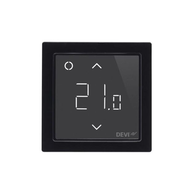 Терморегулятор Devi Devireg Smart +5...45° електронний Wi-Fi вбудований дротовий датчик 16A 230В чорний, фото  | SNABZHENIE.com.ua