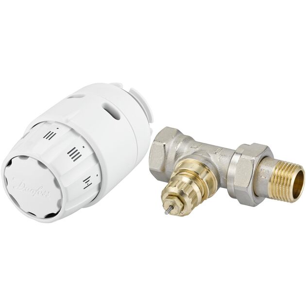Комплект термостатичний Danfoss RA-FN + RAS-C2, 1/2", RA, прямий, фото  | SNABZHENIE.com.ua