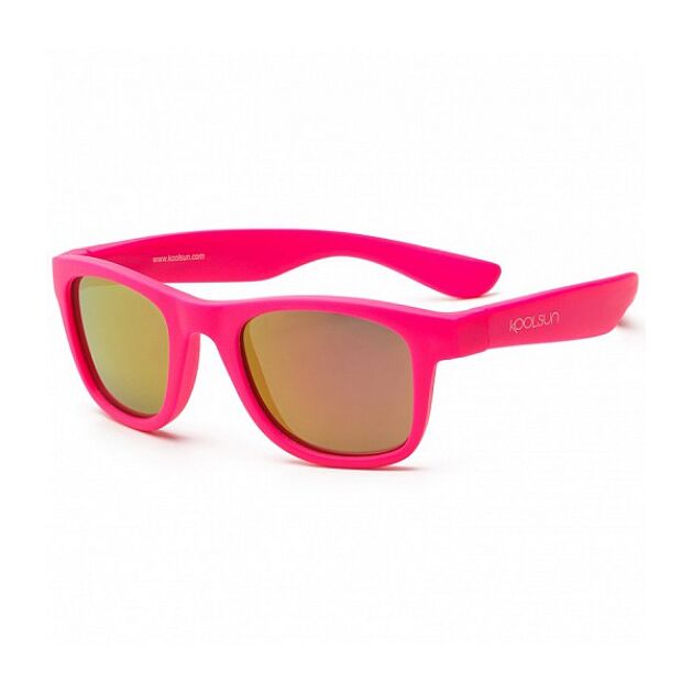 Дитячі сонцезахисні окуляри Koolsun Wave, 3-10р, неоново-рожевий, фото  | SNABZHENIE.com.ua