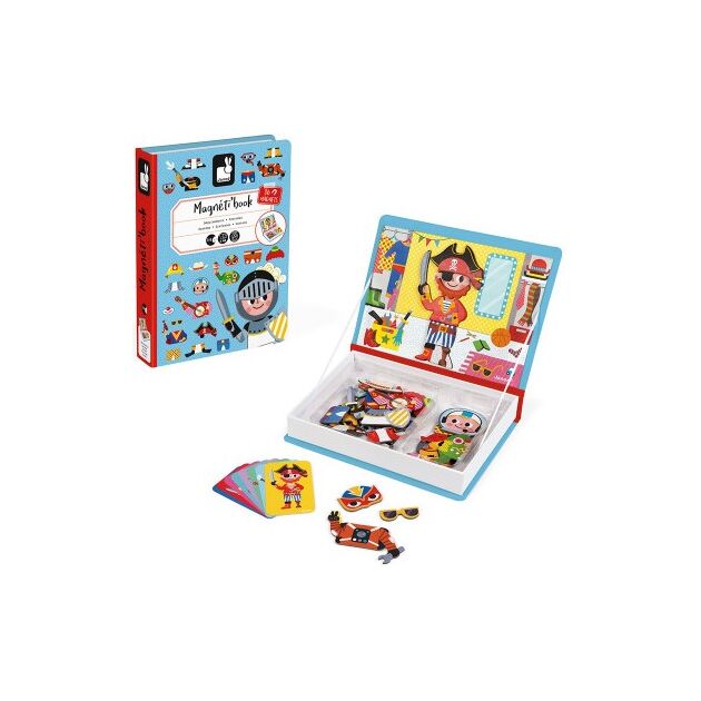 Магнітна книга Janod Наряди для хлопчика 36ел, фото  | SNABZHENIE.com.ua