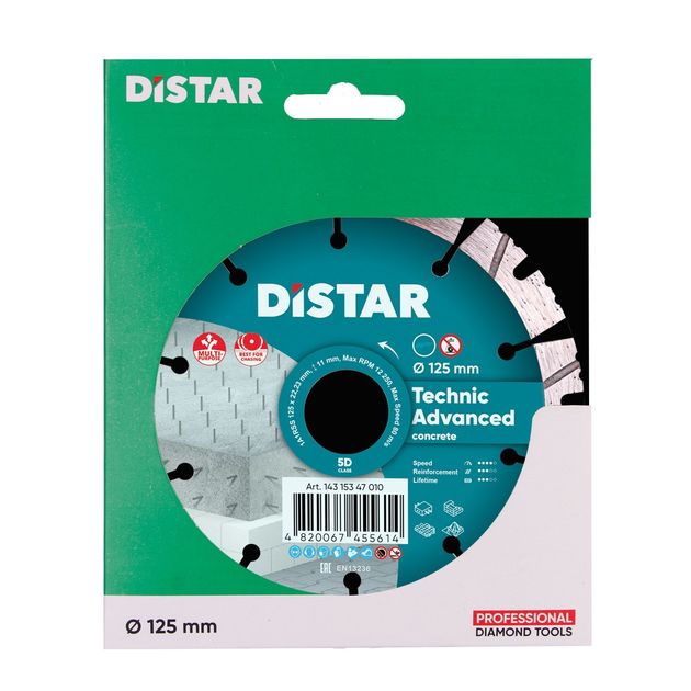 Диск алмазний відрізний сегментний DISTAR HIT Technic Advanced 125 x 2,2/1,4 x 11 x 22,23-10 1A1RSS/C3 (14315347010), фото , зображення 7 | SNABZHENIE.com.ua Диск алмазний відрізний сегментний DISTAR HIT Technic Advanced 125 x 2,2/1,4 x 11 x 22,23-10 1A1RSS/C3 (14315347010), фото , зображення 7 | SNABZHENIE.com.ua