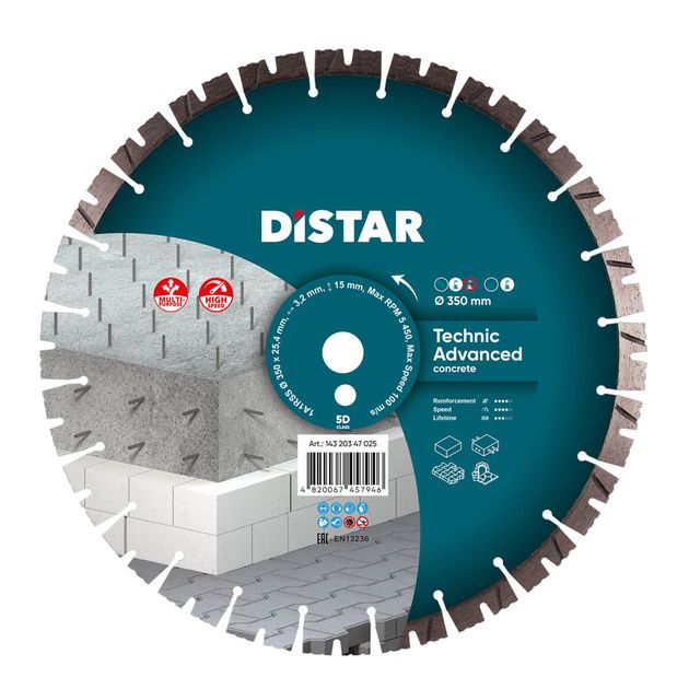 Алмазный отрезной круг DISTAR HIT Technic 350 x 3,5/2,5 x 25,4, фото  | SNABZHENIE.com.ua