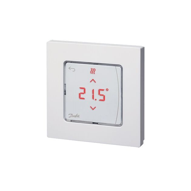 Терморегулятор Danfoss Icon RT IR, +5...35 °C, датчик інфрачервоний, бездротовий, накладний, 3В, білий, фото  | SNABZHENIE.com.ua