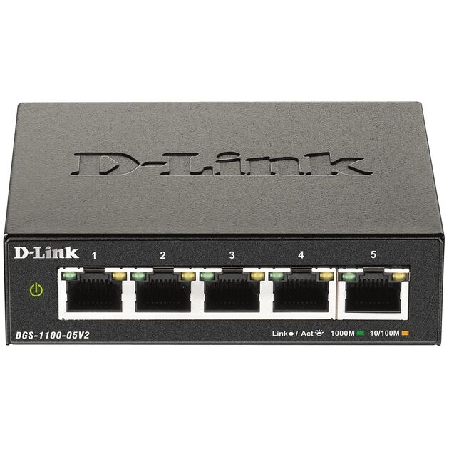 Комутатор D-Link DGS-1100-05V2 5xGE Easy Smart, фото  | SNABZHENIE.com.ua
