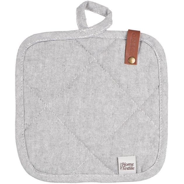 Прихватка ARDESTO Oliver, 20х20см, 100% бавовна, нап-ч: ватин, сірий, фото  | SNABZHENIE.com.ua