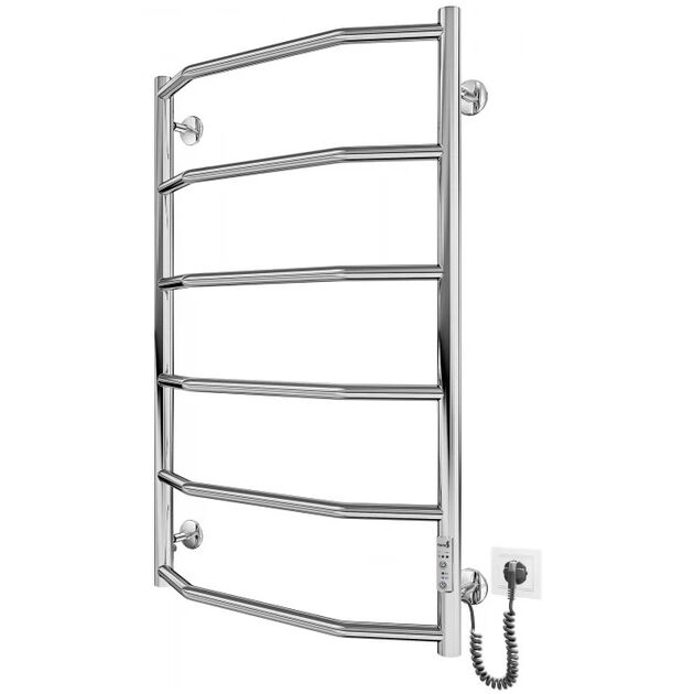 Рушникосушка Mario електрична Трапеція НР-І, 800x530x110мм, таймер-регулятор, нерж.сталь, хром, фото  | SNABZHENIE.com.ua