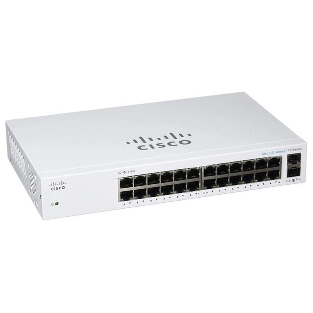 Комутатор Cisco CBS110 24xGE, 2x1G SFP Shared, Unmanaged, фото  | SNABZHENIE.com.ua