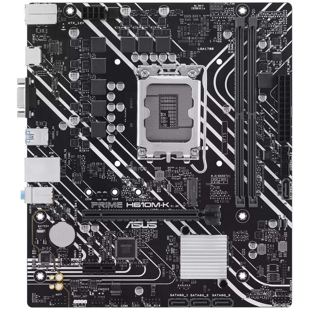 Материнcька плата ASUS PRIME H610M-K s1700 H610 2xDDR5 M.2 HDMI D-Sub mATX, фото  | SNABZHENIE.com.ua