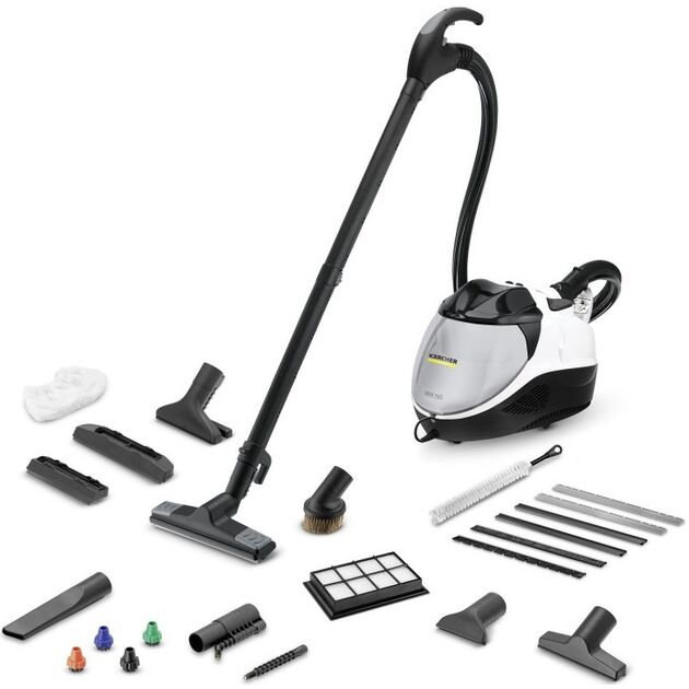 Паропилосос Karcher SV 7, 2200Вт, вологе прибирання, вода -0.45л, HEPA, обробка парою, біло-чорний, фото  | SNABZHENIE.com.ua