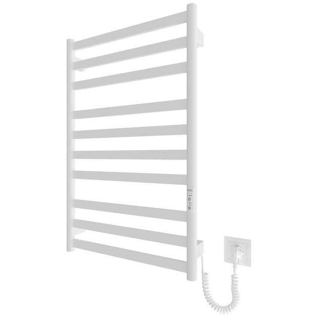 Рушникосушка Hygge Family електрична York, 770х530х80мм, таймер-регулятор, сталь, білий матовий, фото  | SNABZHENIE.com.ua