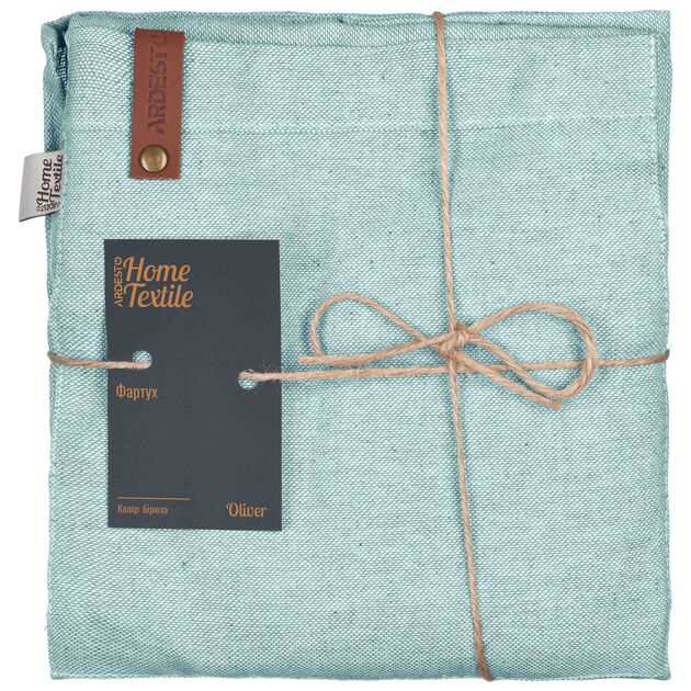 Фартух ARDESTO Oliver, 100% бавовна, бірюза, фото  | SNABZHENIE.com.ua