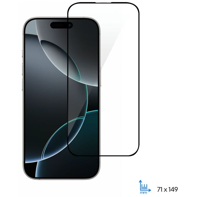 Захисне скло 2E для Apple iPhone 16 Pro(6.3), 2.5D FCFG, (1 Pack), чорна рамка, фото  | SNABZHENIE.com.ua