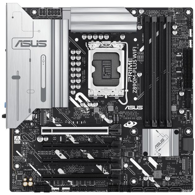 Материнcька плата ASUS PRIME Z890M-PLUS WIFI s1851 Z890 4xDDR5 M.2 HDMI DP Wi-Fi BT mATX, фото  | SNABZHENIE.com.ua