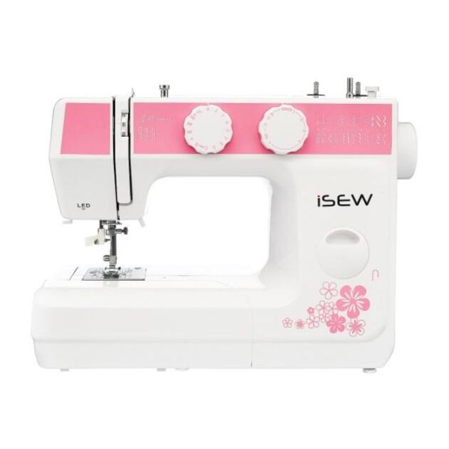 Швейна машина iSEW C25, електромех., 62Вт, 25 шв.оп., петля напівавтомат, білий + рожевий, фото  | SNABZHENIE.com.ua