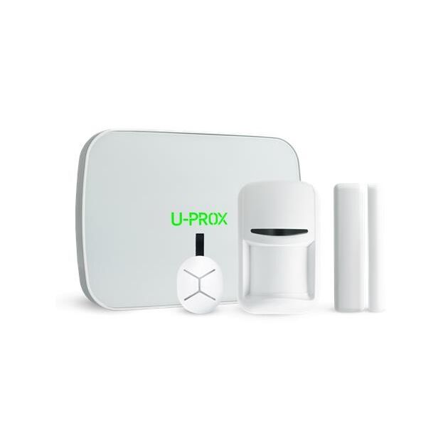 Комплект охоронної сигналізації U-Prox MPX L KF kit White, U-Prox MPX L, U-Prox PIR, U-Prox WDC, U-Prox Keyfob B4, бездротовий, білий, фото  | SNABZHENIE.com.ua