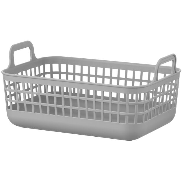 Кошик для зберігання ARDESTO 33x22x16.3см, 7л, пластик PP, cірий, фото  | SNABZHENIE.com.ua