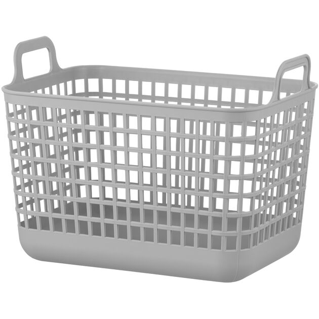 Кошик для зберігання ARDESTO 33x22.5x25.2см, 12.5л, пластик PP, cірий, фото  | SNABZHENIE.com.ua