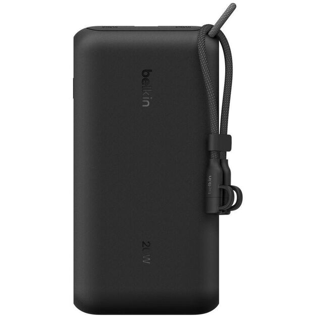 Акумулятор портативний літій-іонний Power Bank Belkin 20000мА·год, 20Вт, з дисплеєм, чорний, фото  | SNABZHENIE.com.ua