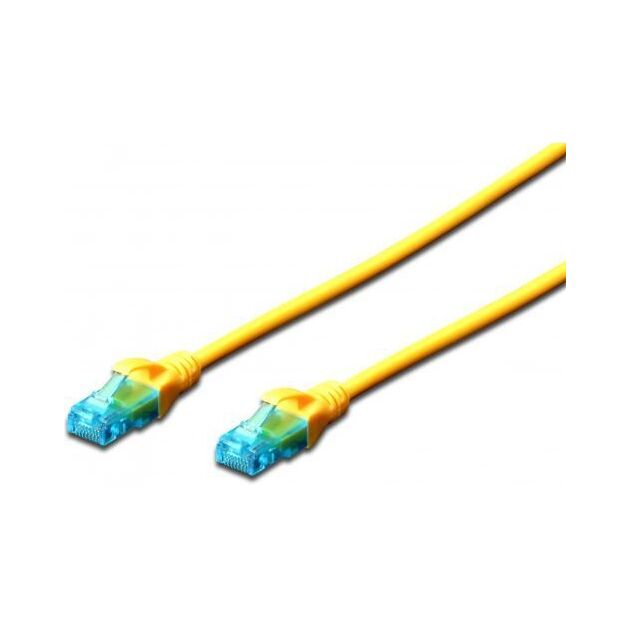 Патч-корд 2E CAT 5e, UTP, 0.20м, 26AWG, RJ45, 7/0.16, Cu, LSZH, жовтий, фото  | SNABZHENIE.com.ua