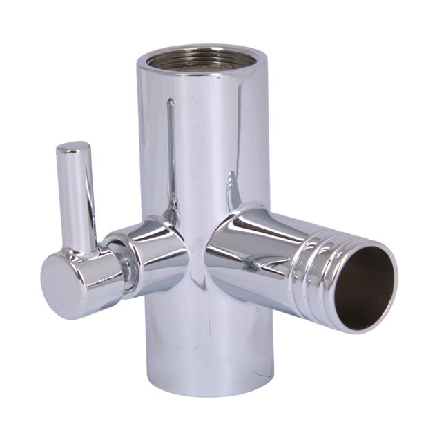 Соединение стойки Qtap (72х61,5х52) для душевой системы Vlasta New Chrome QTVLA7261552CRM49693, фото  | SNABZHENIE.com.ua