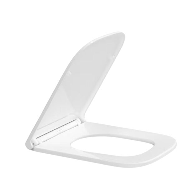 Сиденье для унитаза Qtap (Gemini 490) 428x344x37,5 мм, White, с микролифтом, Slim Duroplast, Quick Release QTSC179W49385, фото  | SNABZHENIE.com.ua