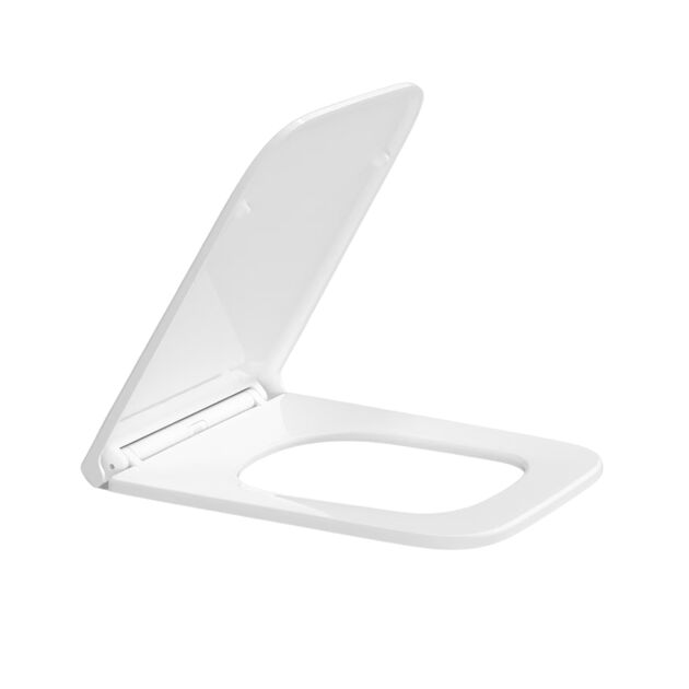 Сиденье для унитаза Qtap (Gemini 520) 448x357x38,5 мм, White, с микролифтом, Slim Duroplast, Quick Release QTSC179W49386, фото  | SNABZHENIE.com.ua