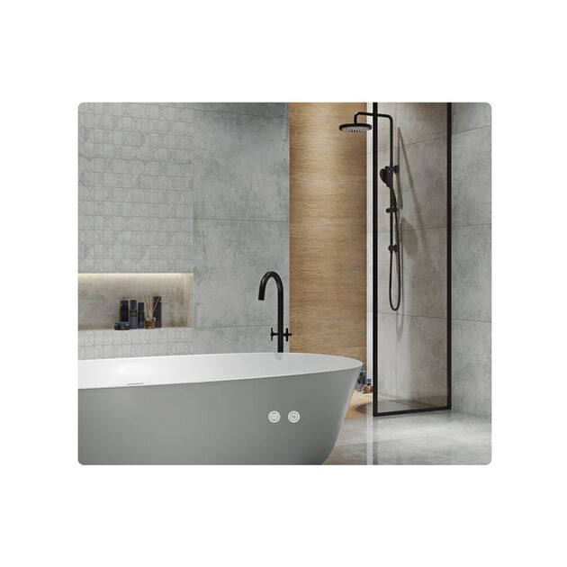 Зеркало Qtap Taurus (TA2) 1000×800 мм с LED-подсветкой Touch, с антизапотеванием, с диммером, рег. темп. цвета (3000-6500K) QTTAU100080048957, фото  | SNABZHENIE.com.ua