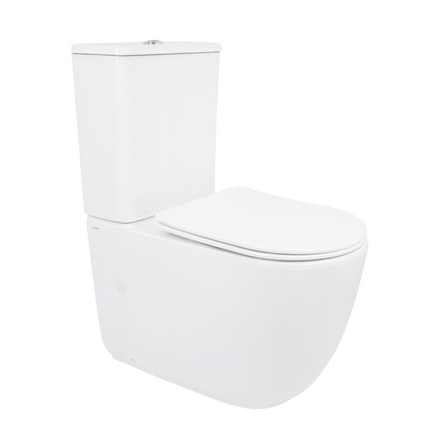 Унитаз напольный Qtap Aquarius Ultra Quiet 620×355×790 мм с сиденьем Soft-close, White QTAQAW27W49262, фото  | SNABZHENIE.com.ua