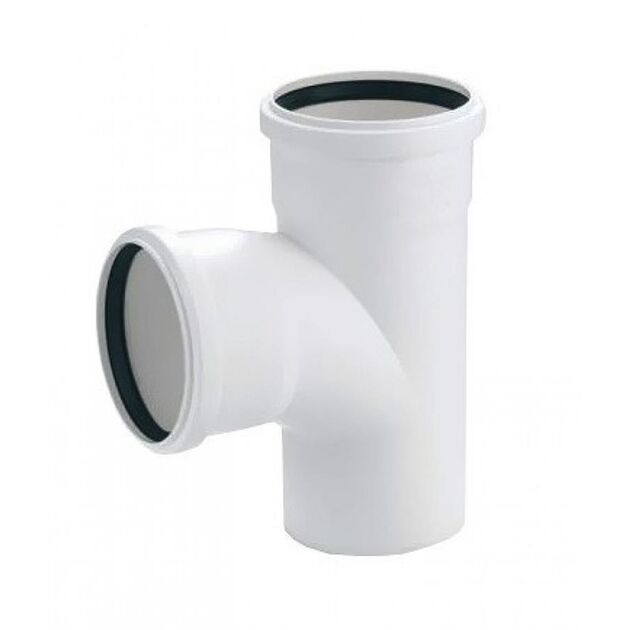 Трійник каналізаційний Rehau Raupiano Plus, 50-50мм, 87°, поліпропілен, білий, фото  | SNABZHENIE.com.ua