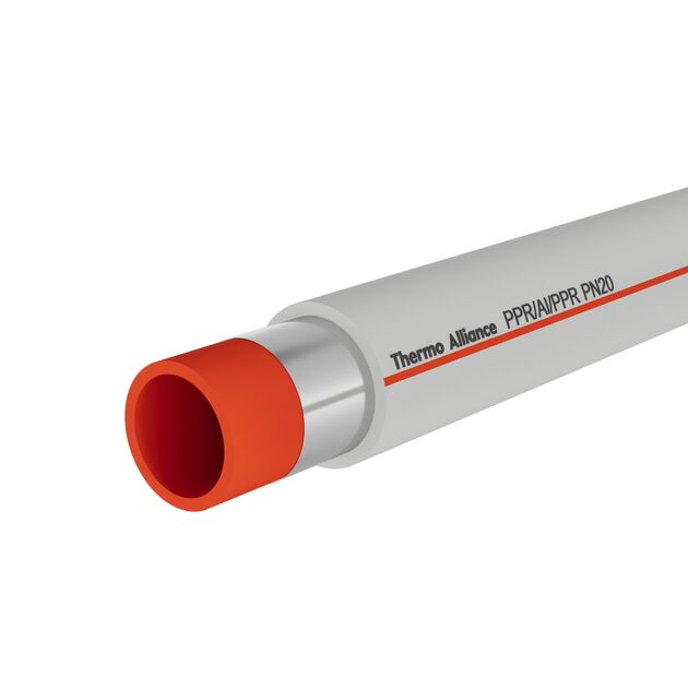Труба PPR Thermo Alliance PPR/AL/PPR армированная алюминием 40, фото  | SNABZHENIE.com.ua