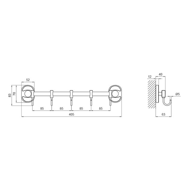 Крючок Lidz 114.08.05, фото , изображение 2 | SNABZHENIE.com.ua