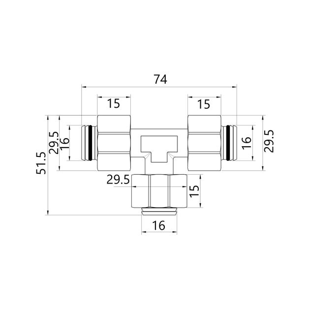 Тройник обжимной SD Plus 20 SD158W202020, фото , изображение 2 | SNABZHENIE.com.ua