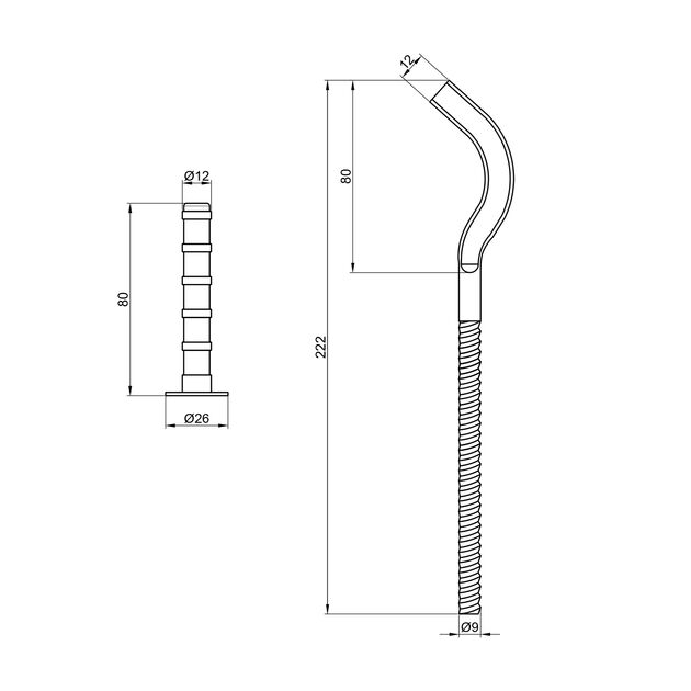 Крепеж SD Plus на чугунный радиатор 10х230 мм SD113230, фото , изображение 2 | SNABZHENIE.com.ua