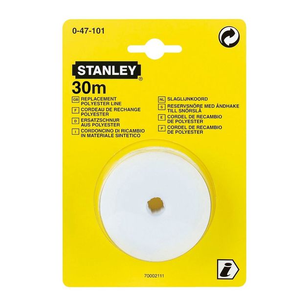 Разметочний шнур 30 м, запасний STANLEY (0-47-101), фото  | SNABZHENIE.com.ua