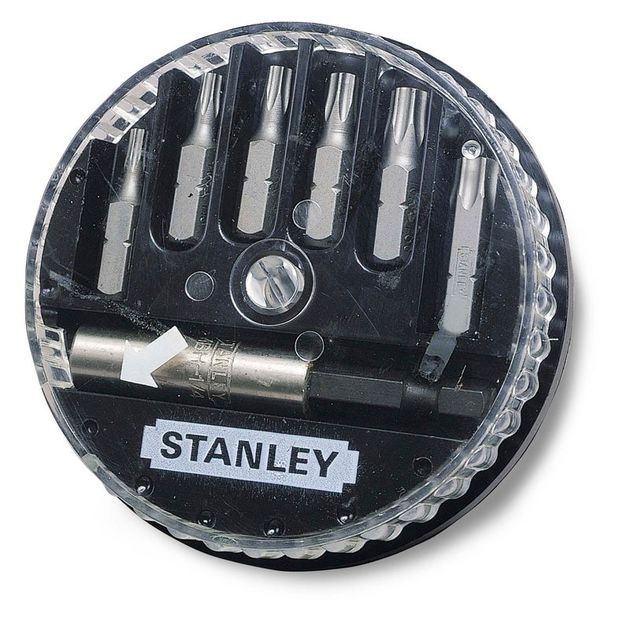 Битный набор 7 шт (25 мм) с магнитным держателем ¼ STANLEY, фото  | SNABZHENIE.com.ua