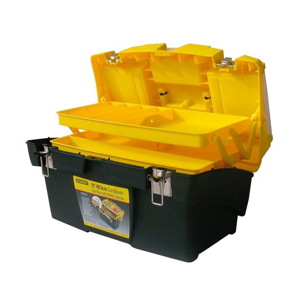 Ящик для инструмента STANLEY Mega Cantilever, пластик, 495x265x261 мм, фото  | SNABZHENIE.com.ua