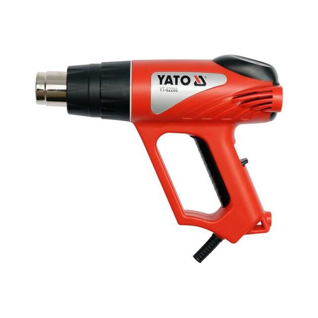 Фен сетевой YATO 2000 Вт, 0-550 °C, режимы 350 °C / 500 °C, фото  | SNABZHENIE.com.ua