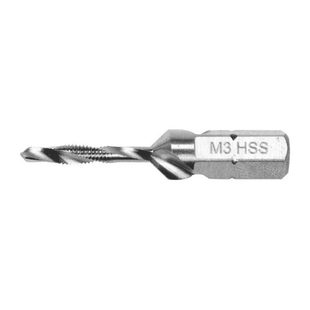 Сверло-метчик YATO М3 х 0.5 мм, HSS М2, HEX-1/4, l = 36/5 мм (YT-44840), фото  | SNABZHENIE.com.ua