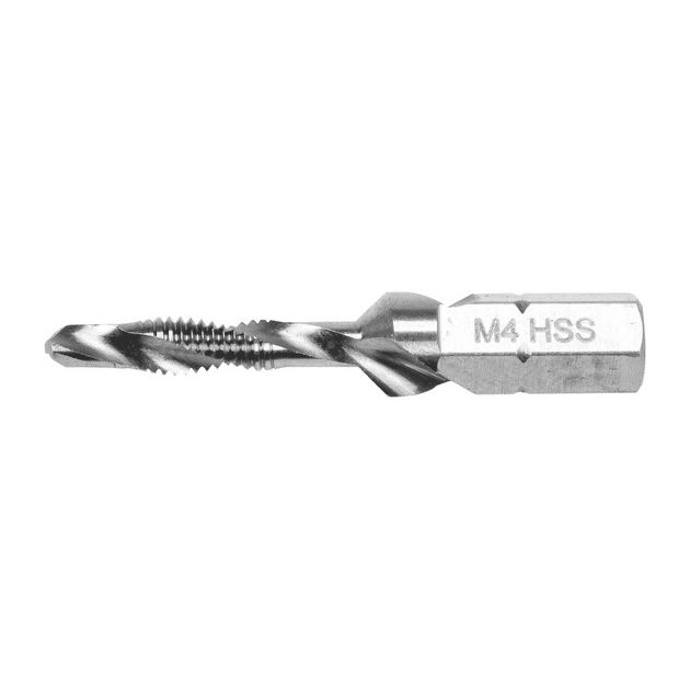 Сверло-метчик YATO М4x0.7 мм, HSS М2, HEX-1/4, l=39/6 мм, фото  | SNABZHENIE.com.ua