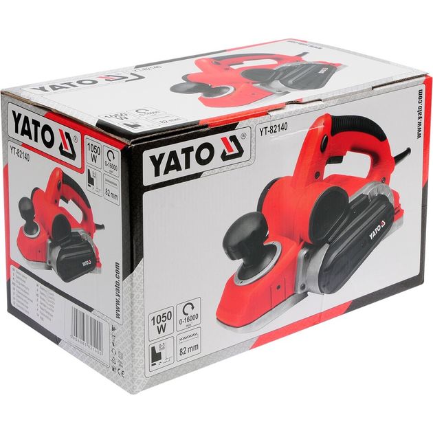 Рубанок електросітевий YATO 1050 Вт, платформа 82 мм, глибина стружки 0-3 мм (YT-82140), фото , зображення 5 | SNABZHENIE.com.ua Рубанок електросітевий YATO 1050 Вт, платформа 82 мм, глибина стружки 0-3 мм (YT-82140), фото , зображення 5 | SNABZHENIE.com.ua