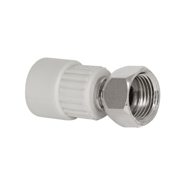 Муфта PPR с накидной гайкой Blue Ocean 20х1/2" ВР с латунным штоком, фото  | SNABZHENIE.com.ua