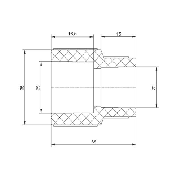 Муфта PPR Blue Ocean 25х20 редукционная, фото , изображение 2 | SNABZHENIE.com.ua