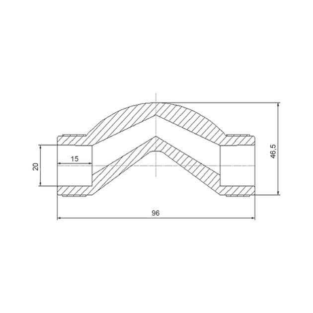 Обвод короткий PPR Blue Ocean 20, фото , изображение 2 | SNABZHENIE.com.ua